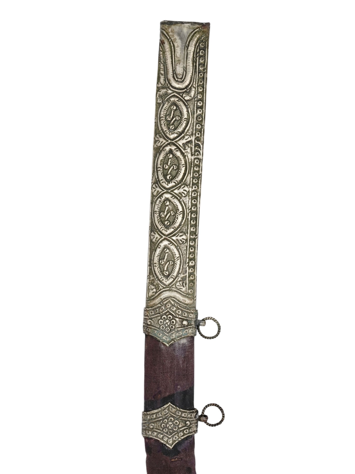AN OTTOMAN SHAMSHIR SWORD IN SILVER MOUNTS, 19TH CEN. (1 of 18)
