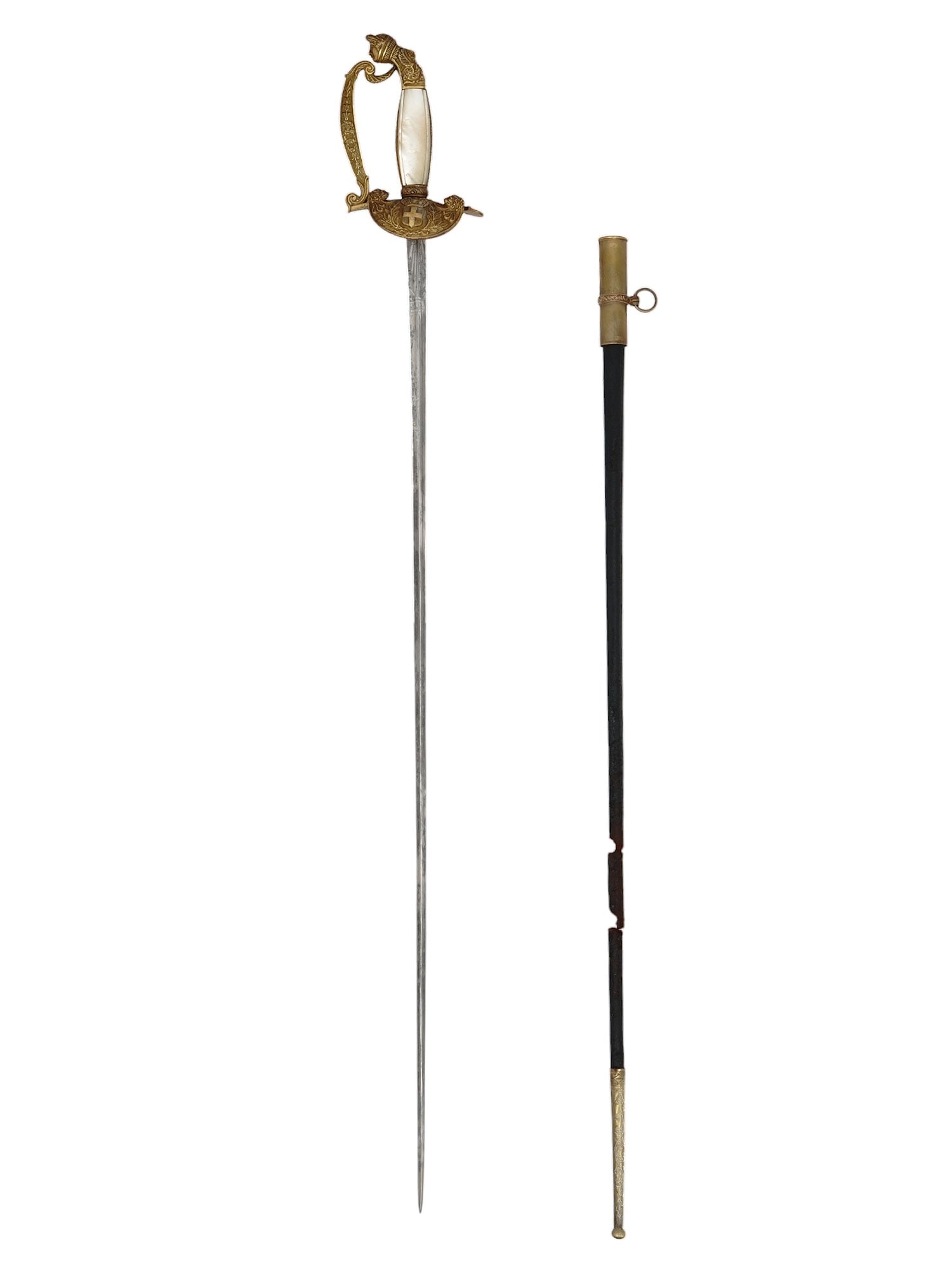 AN ITALIAN COURT OR DIPLOMATIC DRESS SWORD, CA. 1860 (1 of 8)