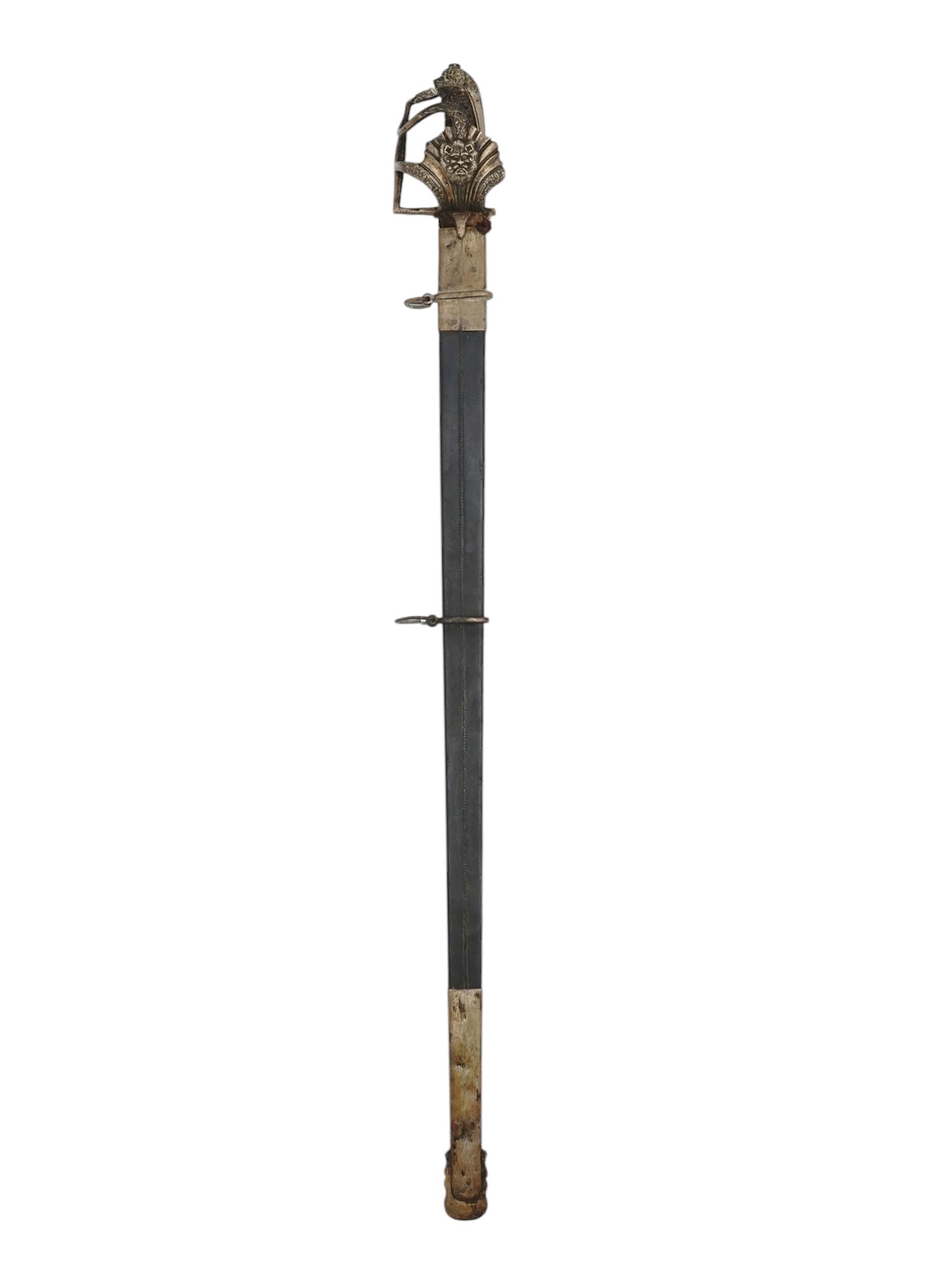 A RARE C. 1750 GERMAN DRAGOON OFFICER'S STRAIGHT BROADSWORD (1 of 8)