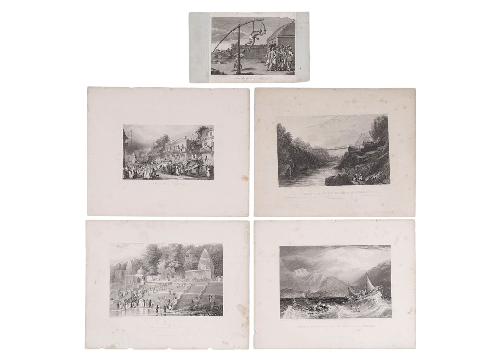 A LOT OF 5 INDIAN CULTURAL PRINTS, CHARAK PUJA FESTIVAL FOR MARIAMMAN, FESTIVAL OF AL-MUHURRAM, (1 of 18)