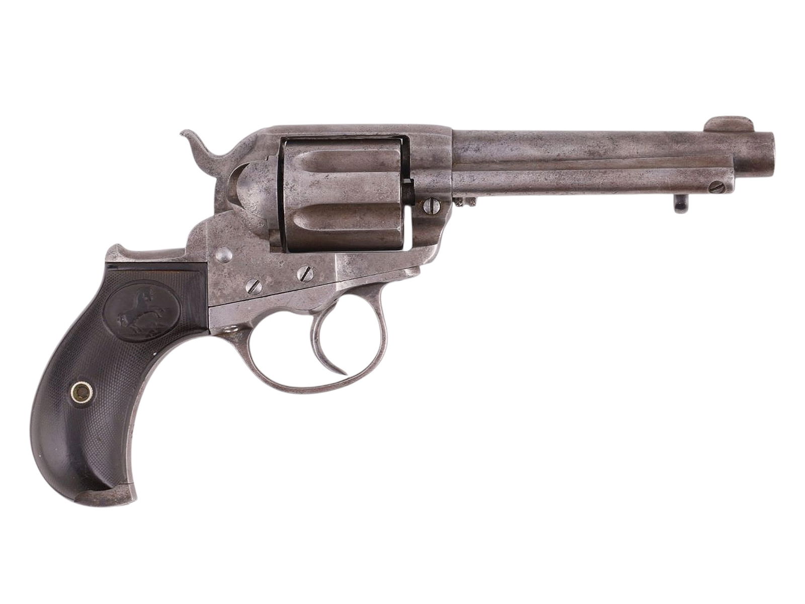 A COLT DOUBLE-ACTION .38 REVOLVER, AMERICAN, LATE 19TH CENTURY (1 of 10)