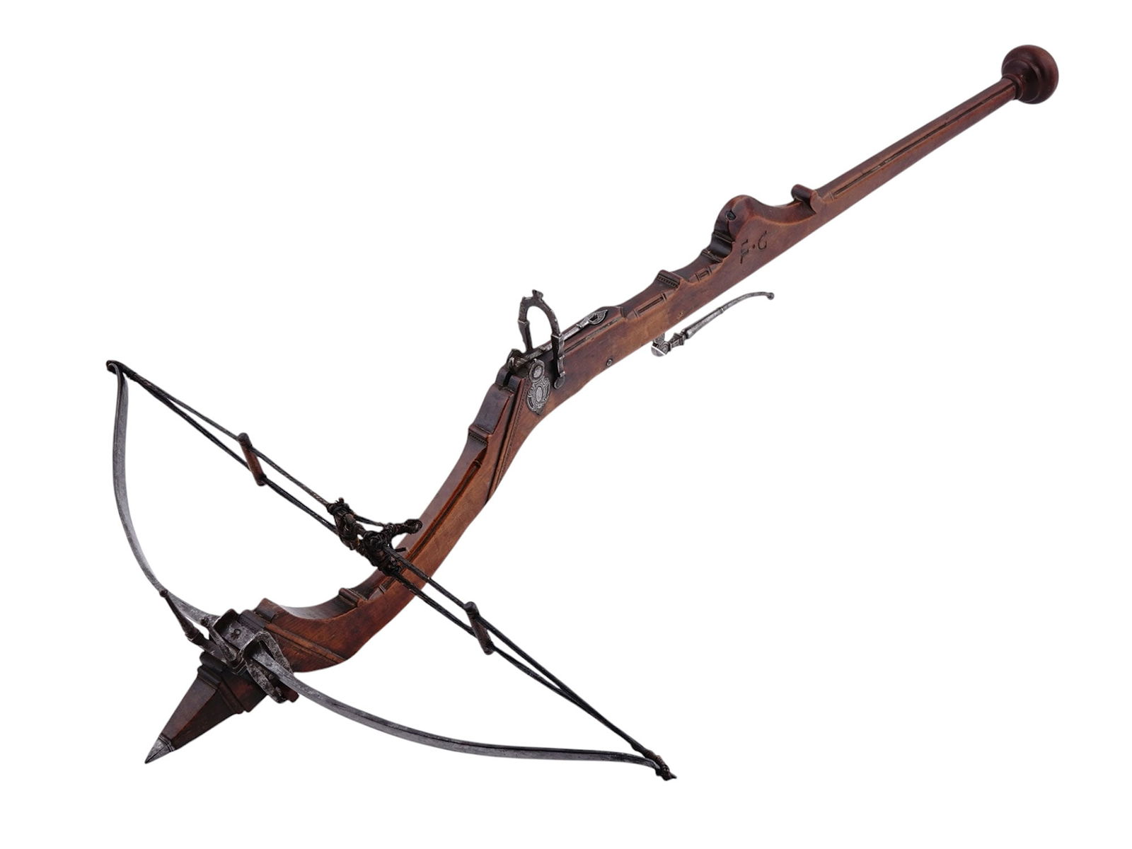 A SCARCE ENGLISH EARLY 18TH C. STONEBOW / CROSSBOW (1 of 12)