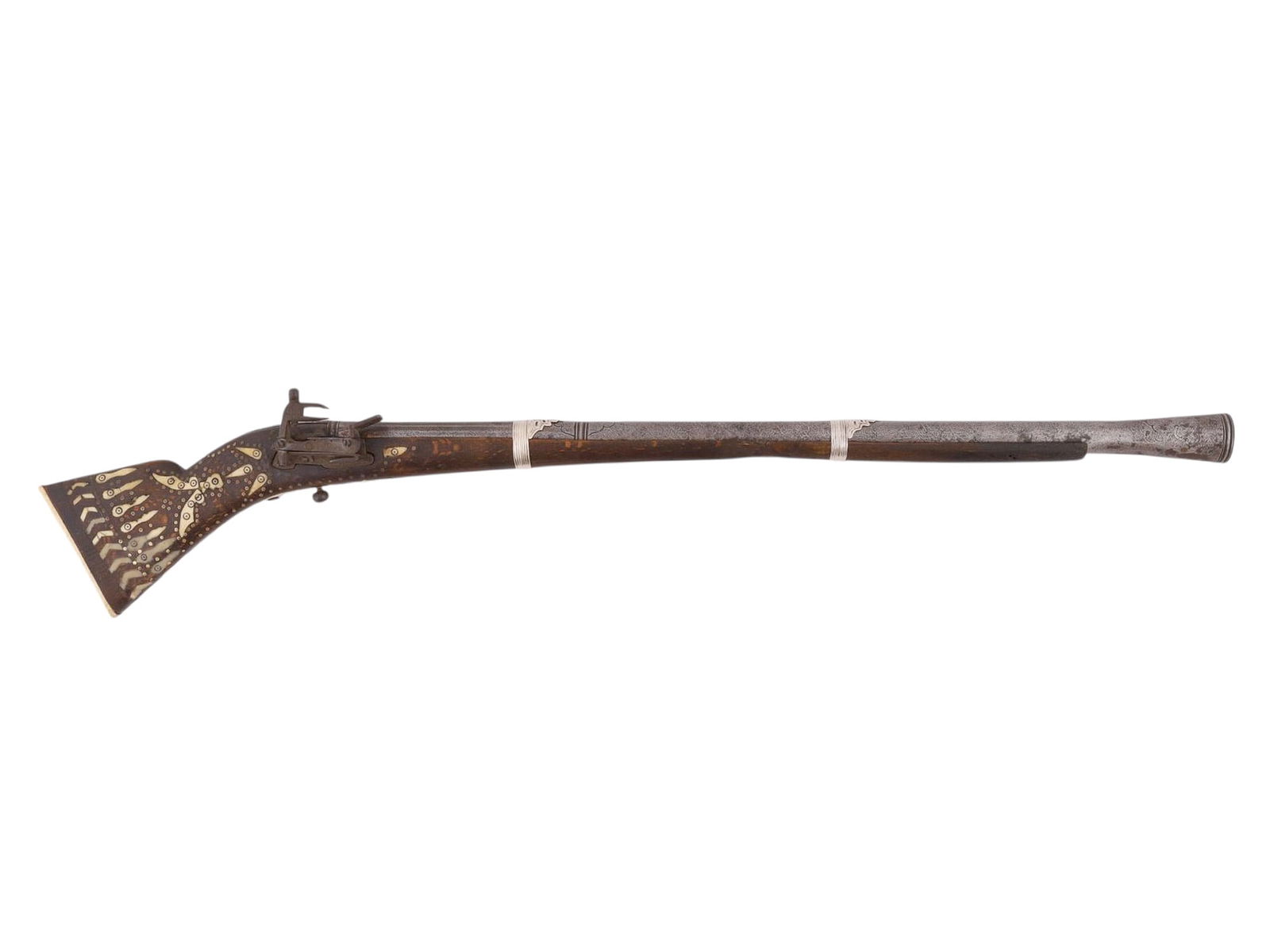A LONG CAUCASIAN BLUNDERBUSS, 19TH CENTURY (1 of 7)