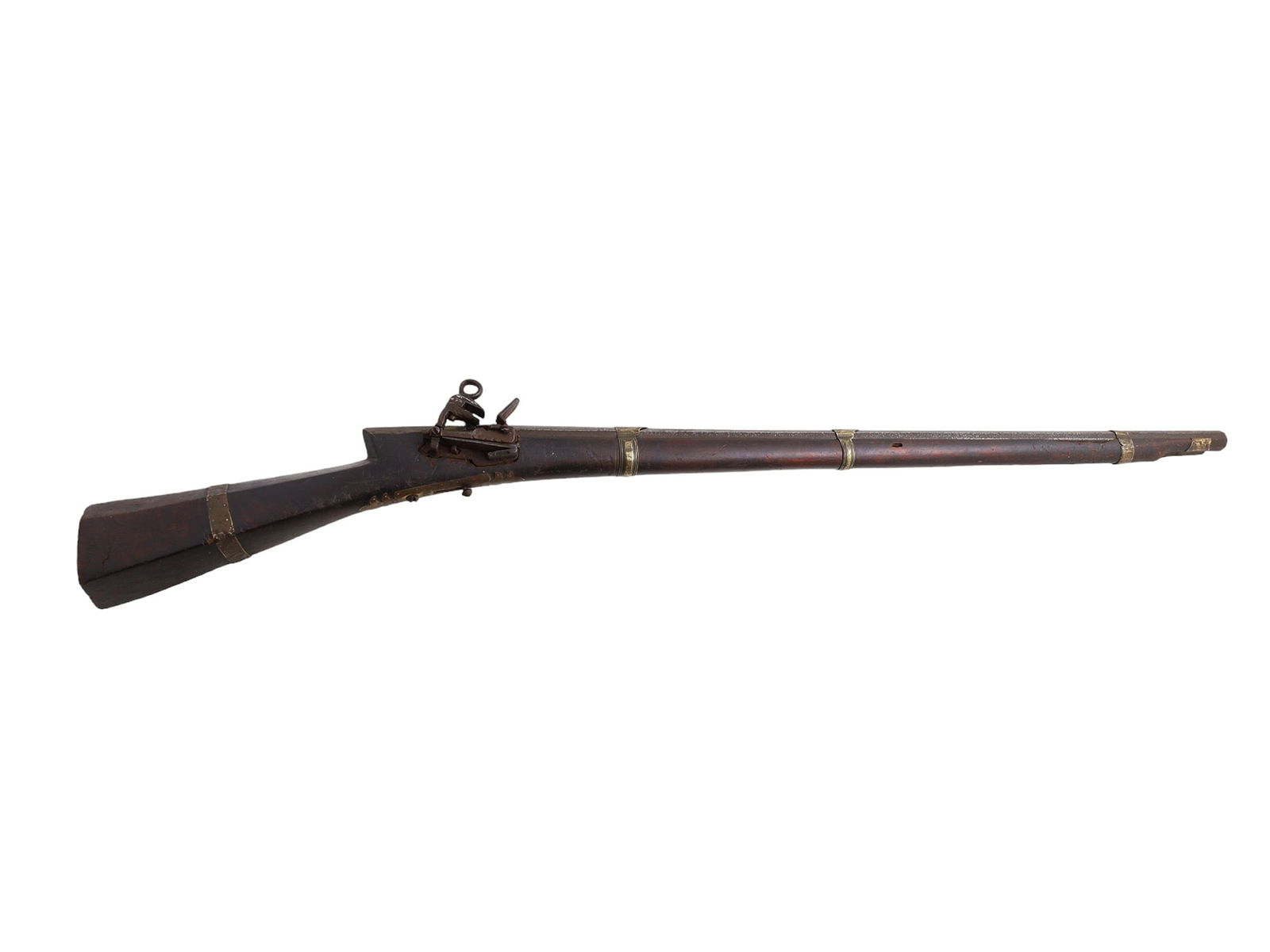 AN OTTOMAN TRANS-CAUCASIAN TUFEK FLINTLOCK RIFLE, 18TH CENTURY (1 of 4)