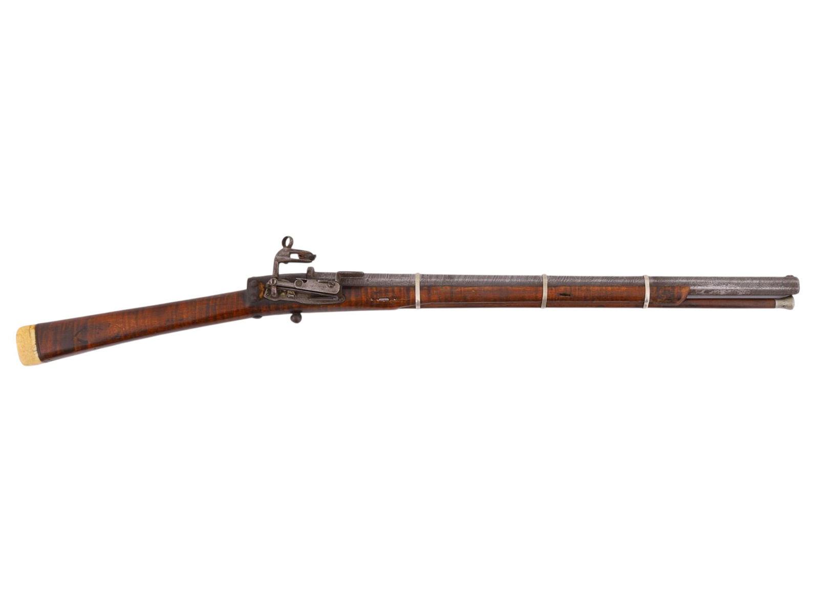 A RARE CIRCASSIAN FLINTLOCK RIFLE, 19TH CENTURY (1 of 10)