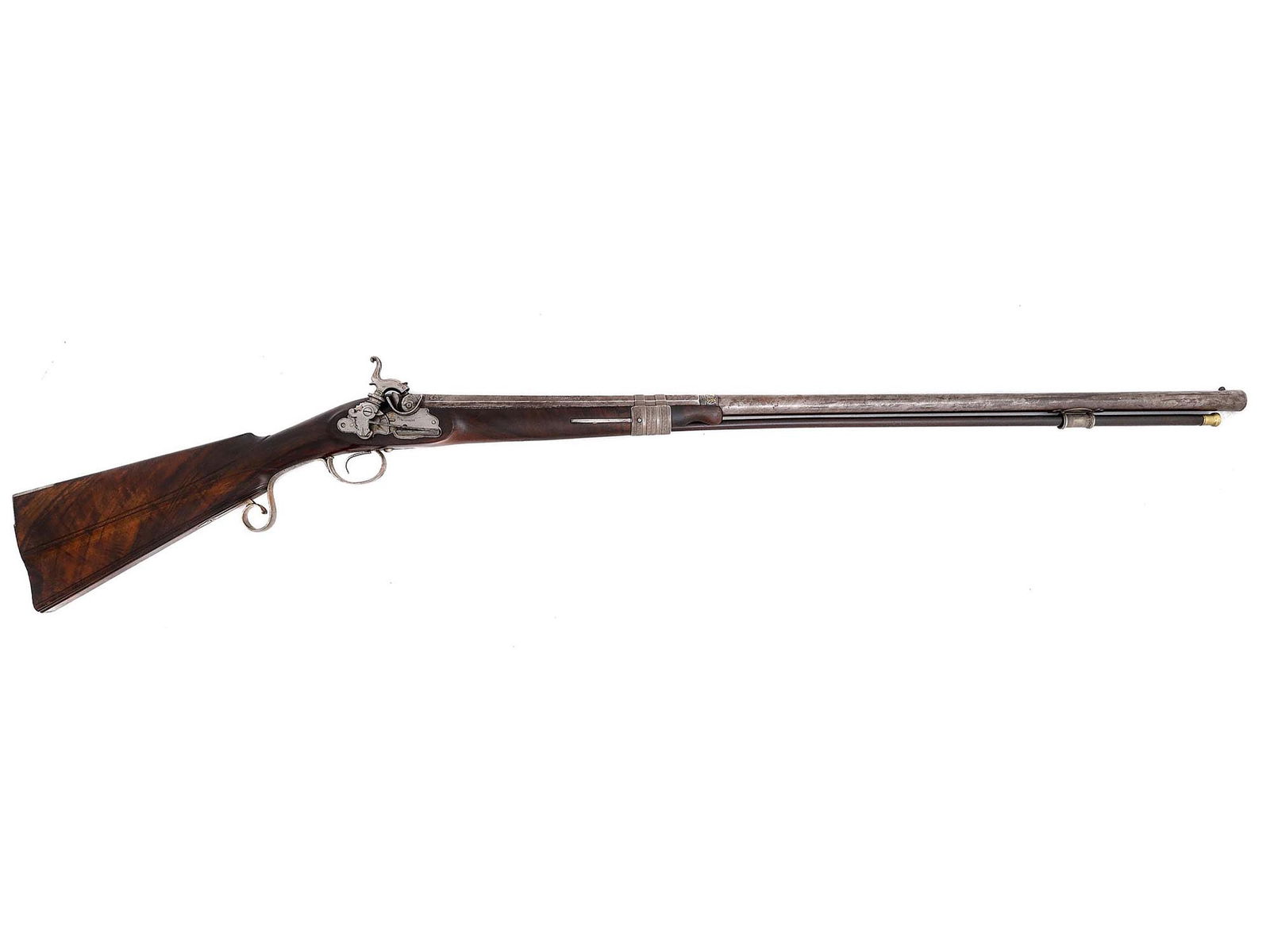 A RETORCIDO DE HERRADURES PERCUSSION SHOTGUN, CA. 1857 (1 of 6)