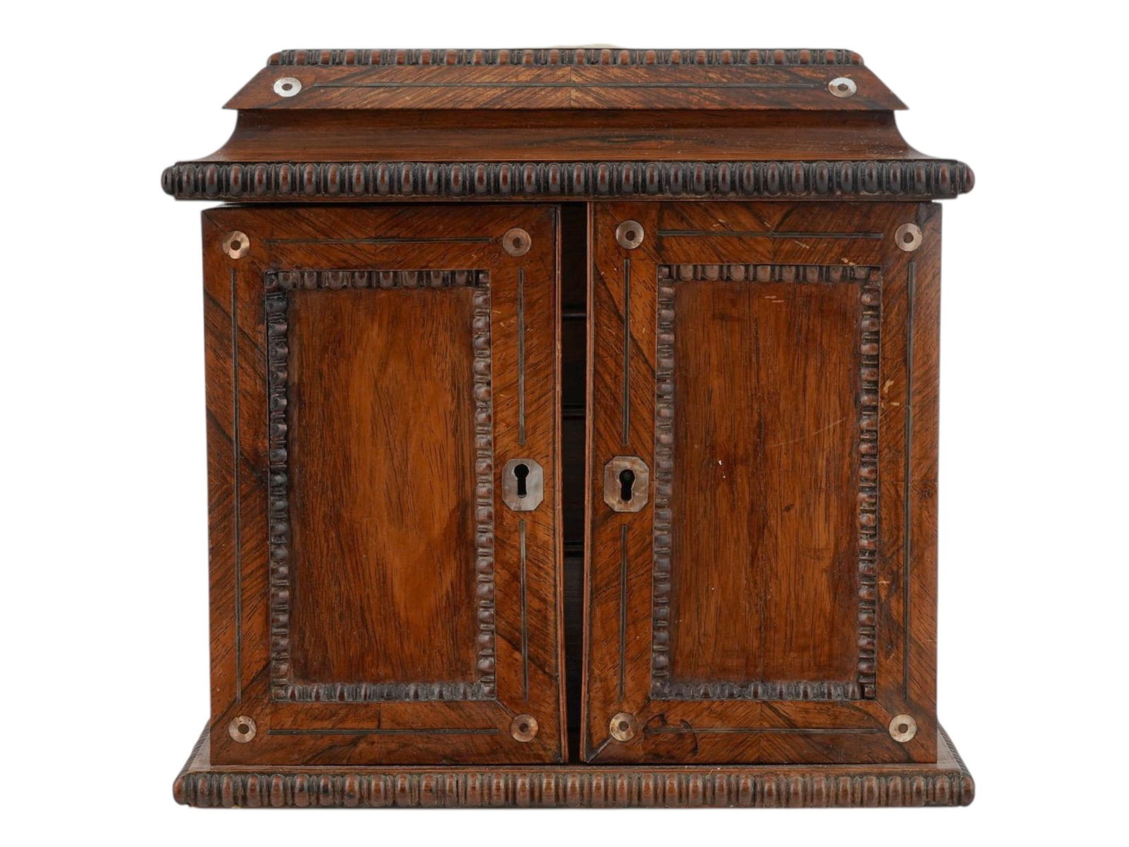 AN ENGLISH JEWELRY CABINET, 19TH CENTURY (1 of 4)