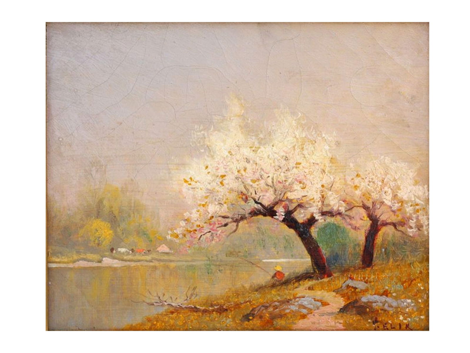 A KARL EUGENE FELIX (AUSTRIAN, AMERICAN, 1869-1935) OIL LANDSCAPE PAINTING (1 of 6)