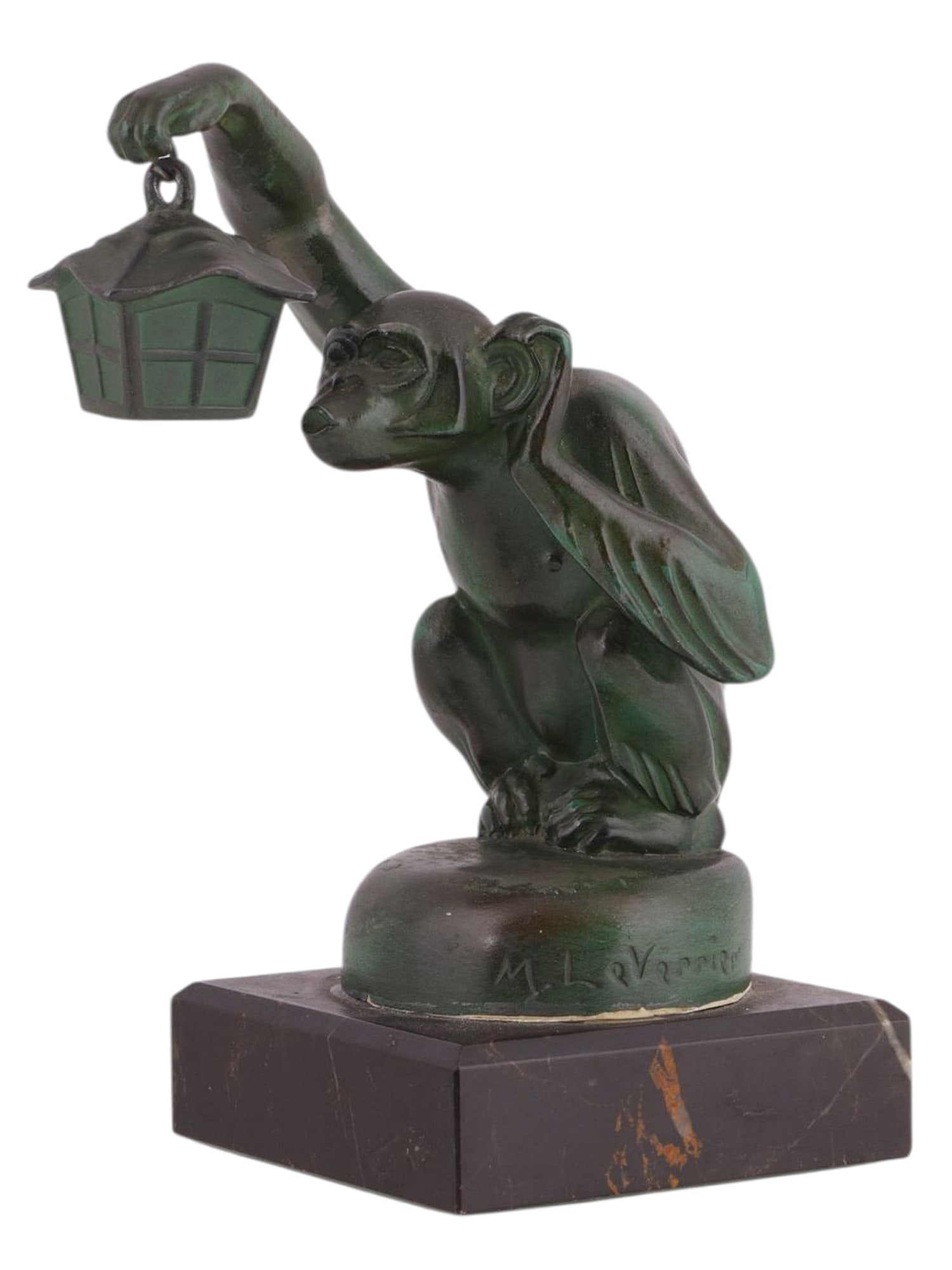 MAX LE VERRIER (FRENCH, 1891–1973) "SINGE À LA LANTERN" ("MONKEY WITH LANTERN"), CIRCA 1930 (1 of 6)