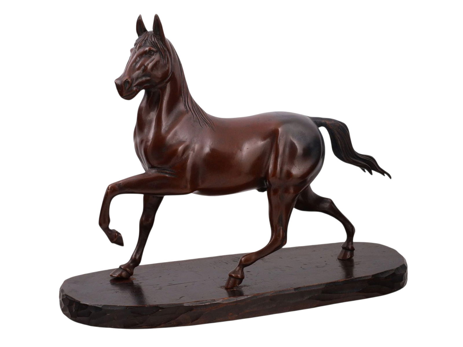 A JAPANESE BRONZE MODEL OF A HORSE, MEIJI PERIOD (1868–1912) (1 of 7)