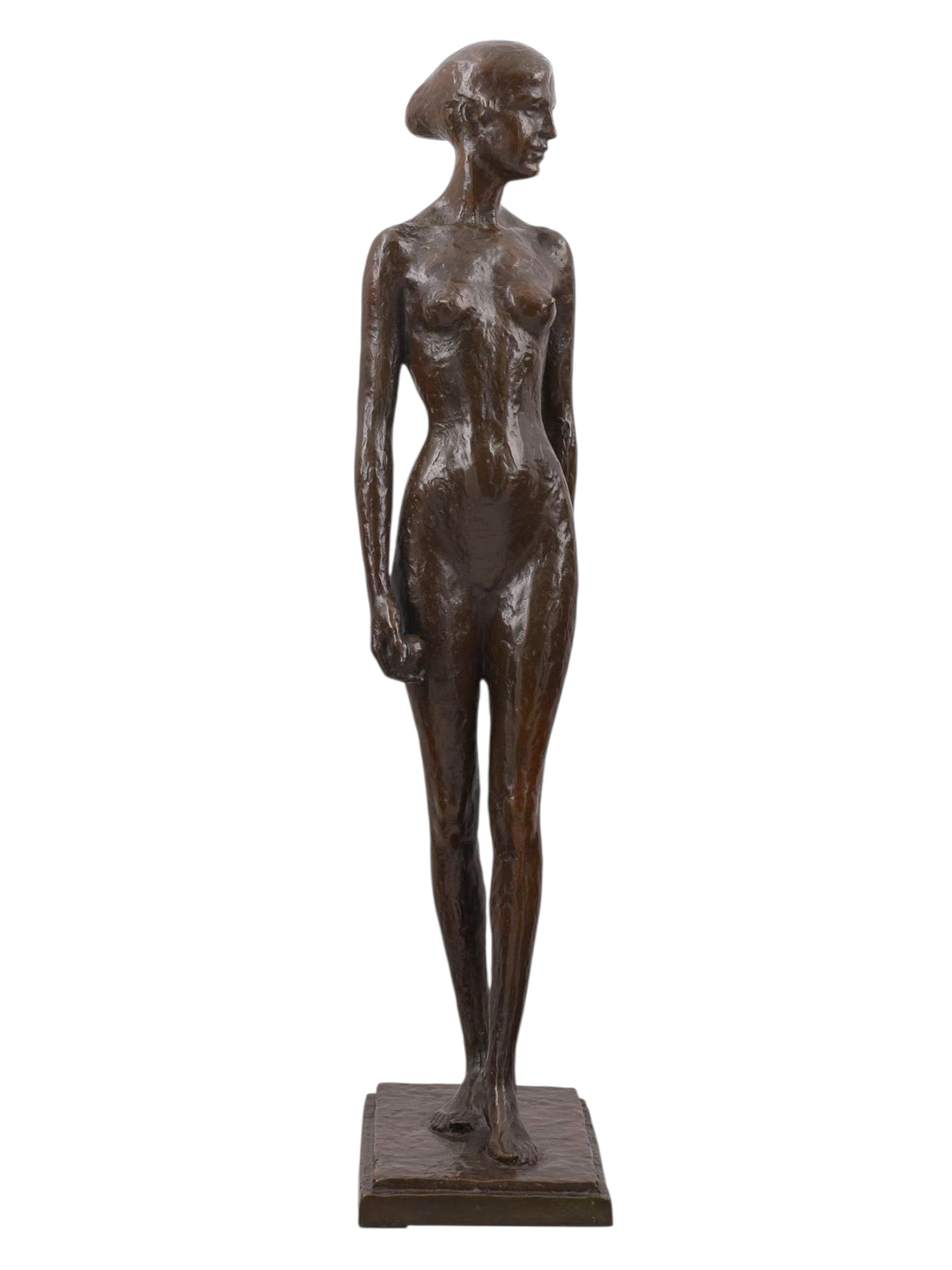 A SIGNED BRONZE NUDE, ATTRIBUTED TO KARL MAGNUS STAHLBERG (1 of 7)