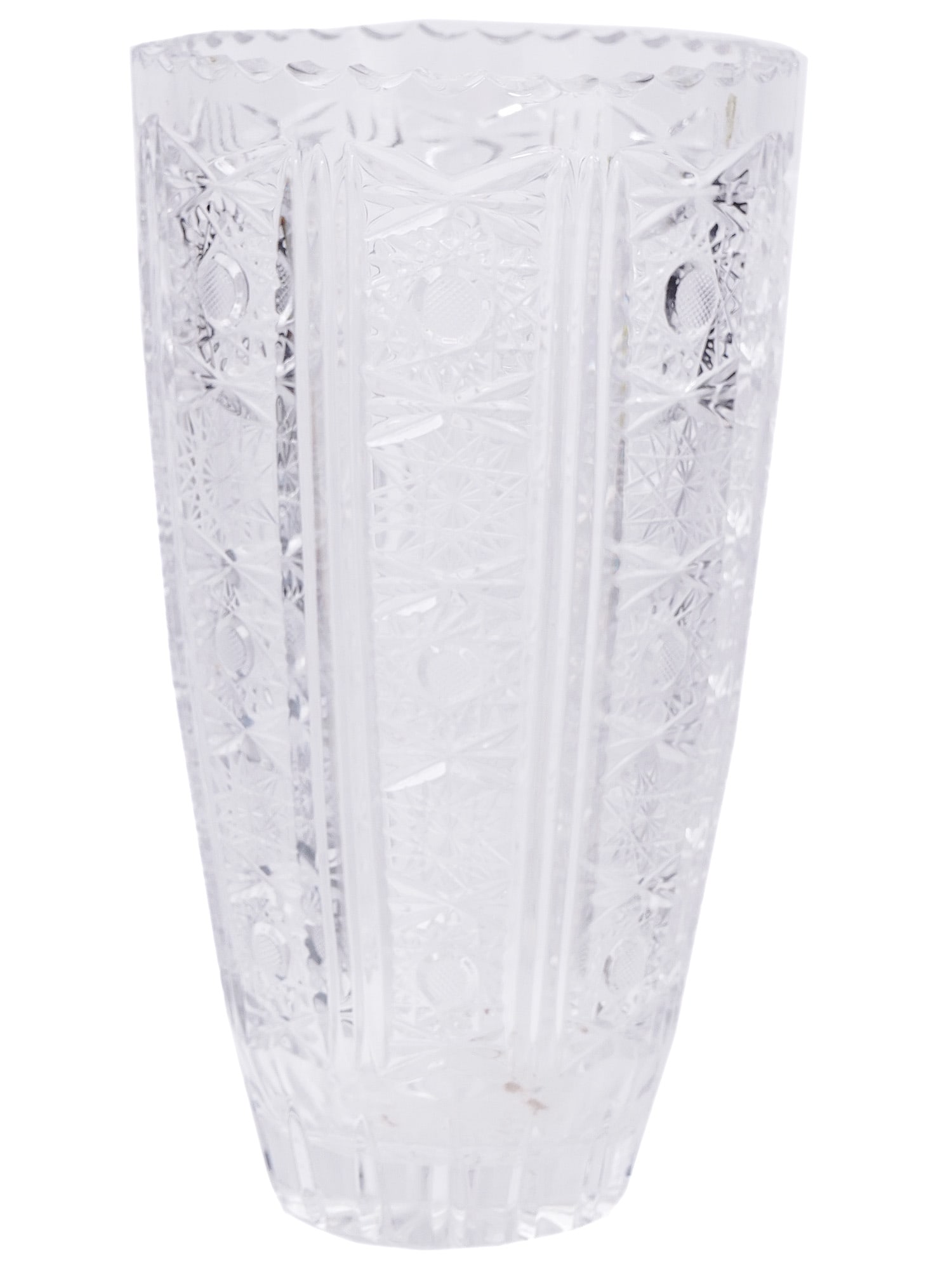A SOVIET CUT CRYSTAL FLOWER VASE, CA. 1870 (1 of 6)