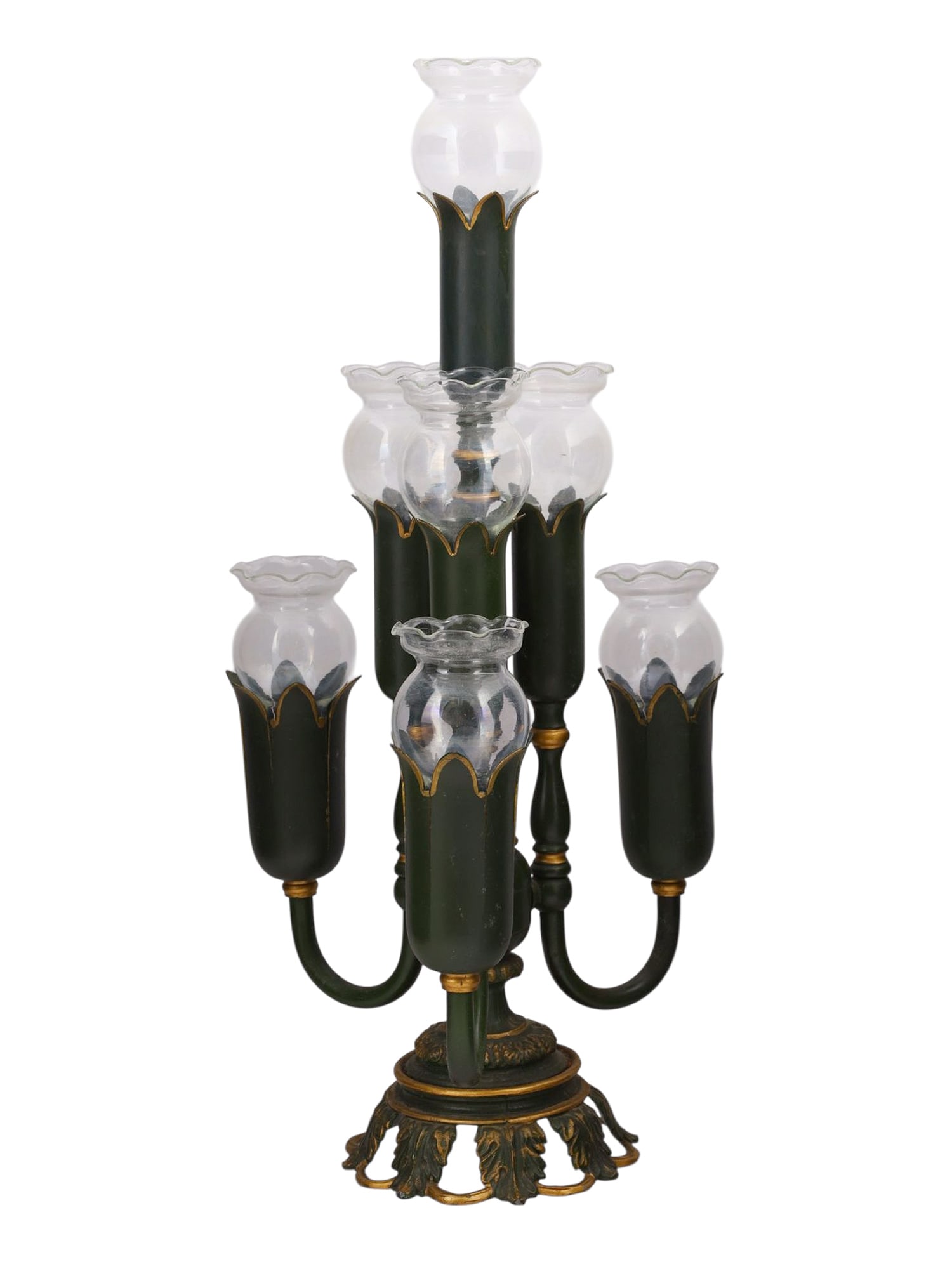 A TULIPIÈRE FLORAL VASE, CONTINENTAL, 20TH CENTURY (1 of 3)