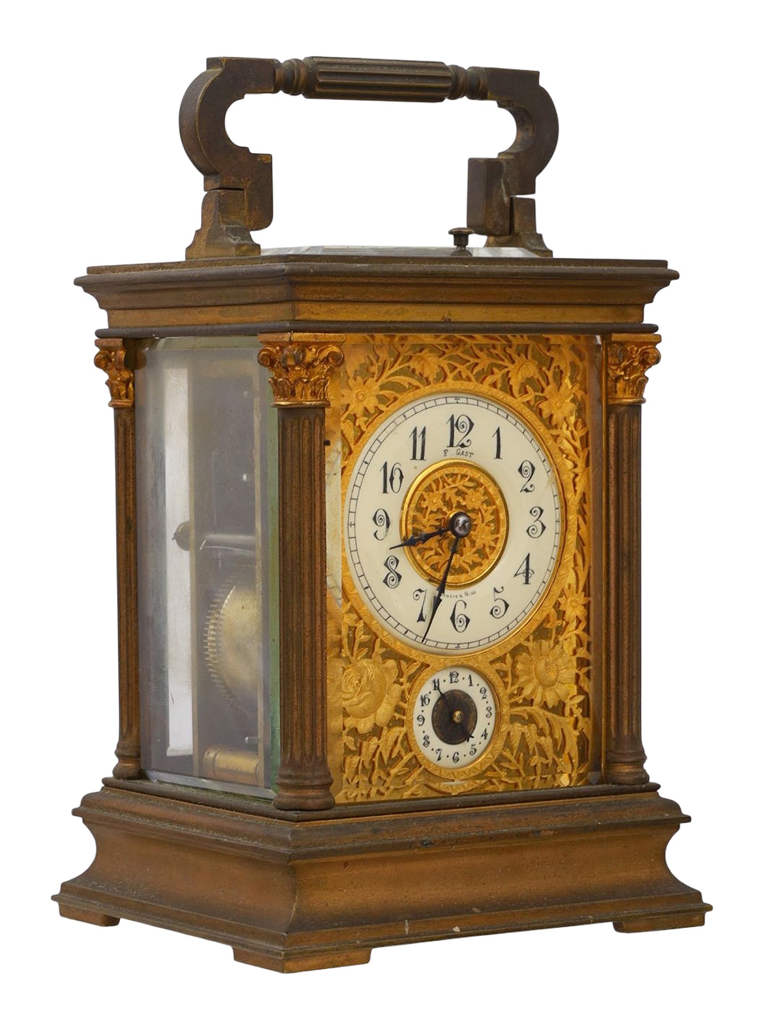 A FRENCH CARRIAGE CLOCK, GENEVA & NICE, LATE 19TH CENTURY (1 of 9)
