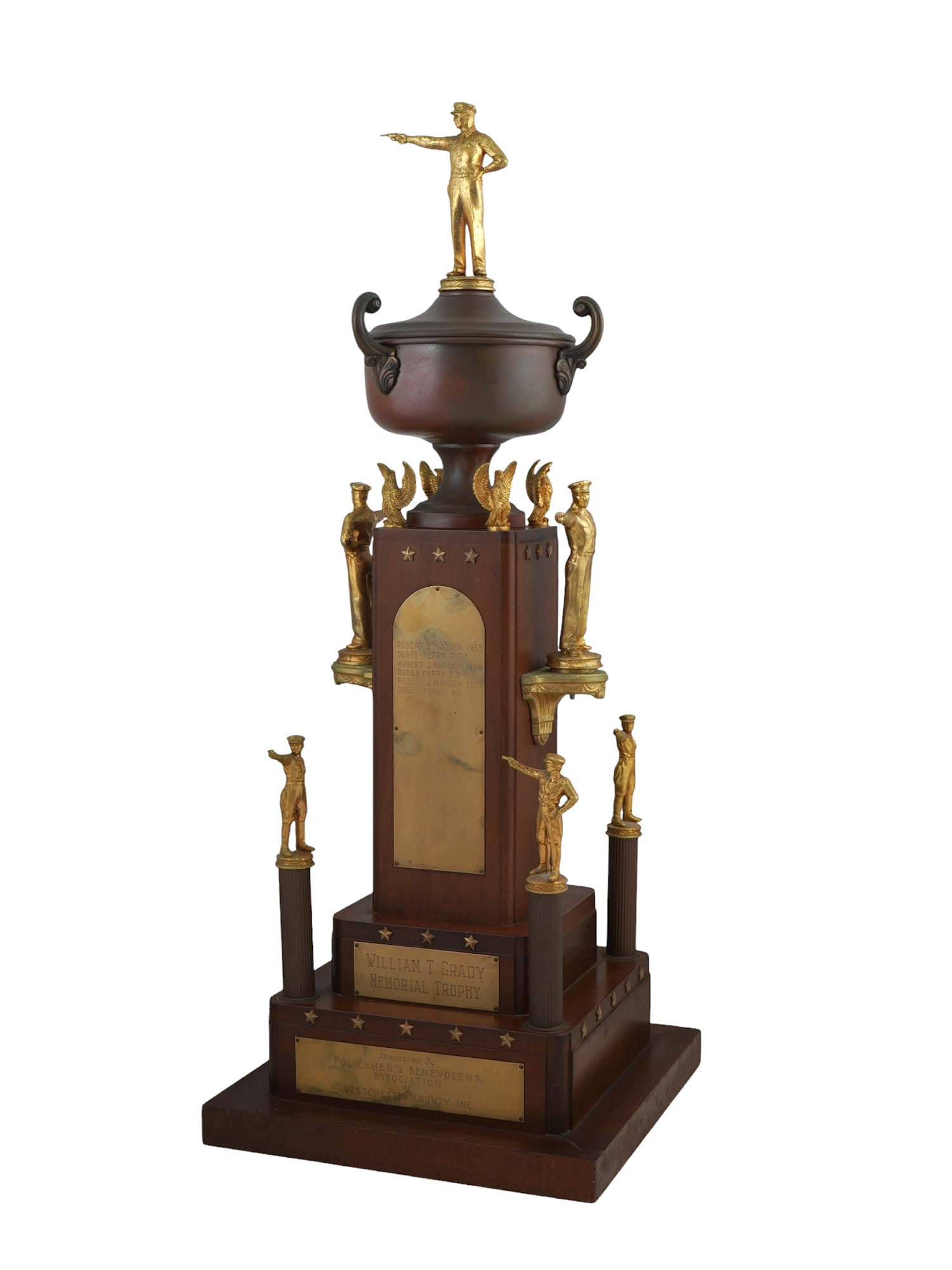 A MID-CENTURY PBA WESTCHESTER COUNTY FIREARMS PISTOL SHOOTING TROPHY (1 of 5)