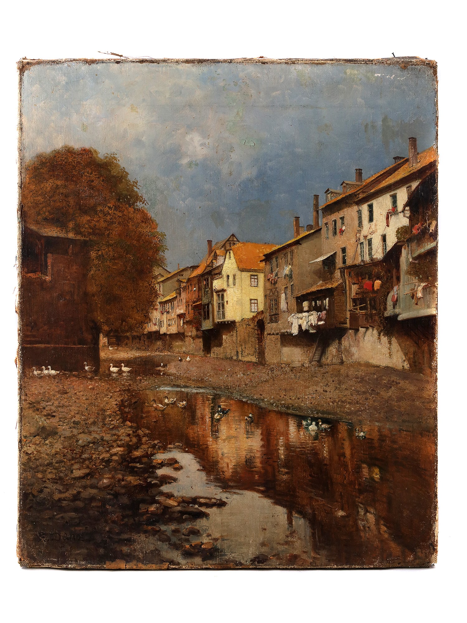 A 19TH-CENTURY AUSTRIAN OIL ON CANVAS PAINTING BY ROBERT DANZ (1 of 4)