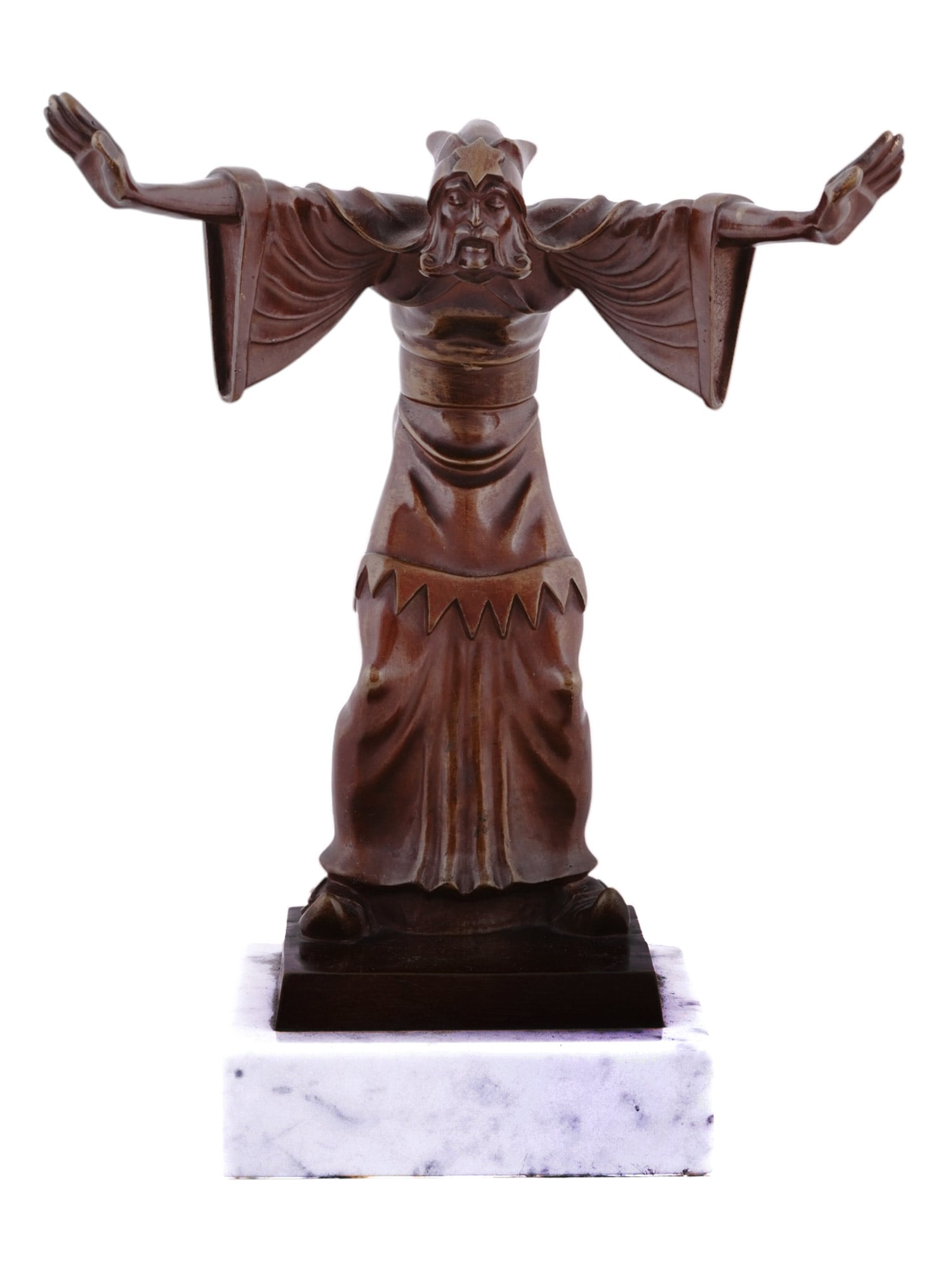 A BRONZE ART DECO SCULPTURE BY R?BERT KER?NYI HUNGARIAN, CA. 1930: This is a bronze Art Deco sculpture signed KERÉNYI (Róbert Kérényí sometimes spelled Kerenyi), a Hungarian sculptor known for his bronze works in the early-to-mid 20th century