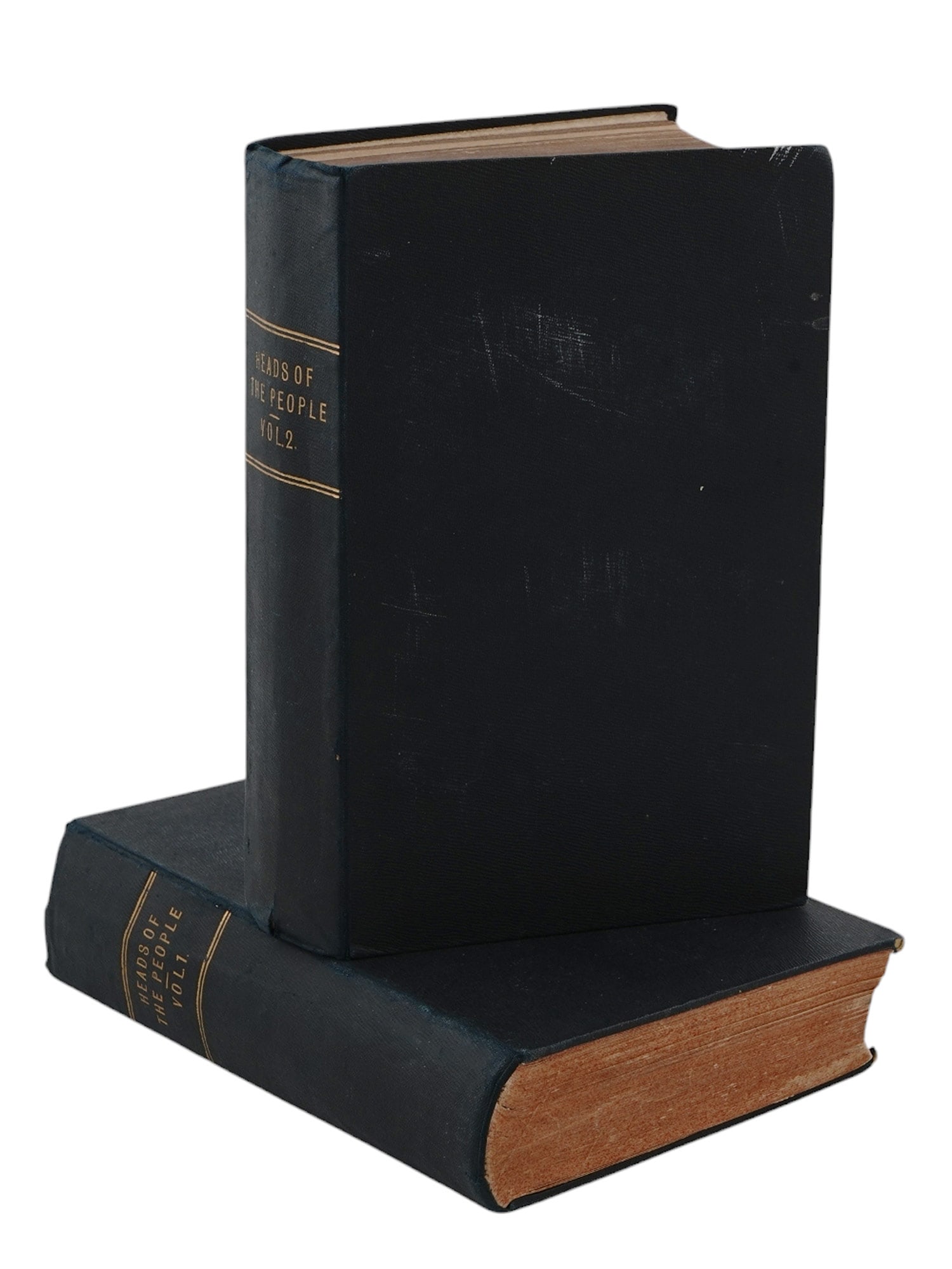 1864 HEADS OF THE ENGLISH PEOPLE, ILLUSTRATED, KENNY MEADOWS, WM. THACKERAY, 2 VOLS, LONDON (1 of 14)