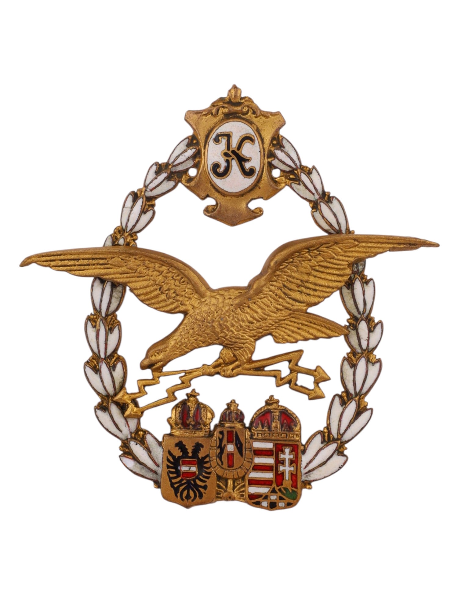 AN AUSTRO-HUNGARIAN AVIATION VETERANS' ASSOCIATION BADGE, FIRST WORLD WAR (1 of 2)