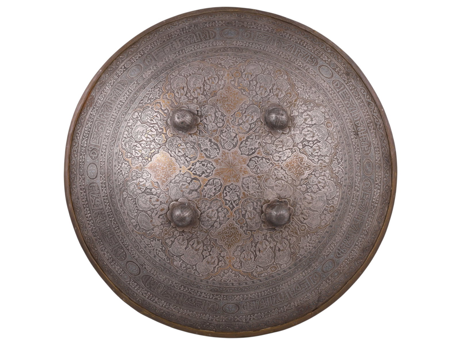 AN INDO-PERSIAN CEREMONIAL DHAL SHIELD, 19TH CENTURY (1 of 4)