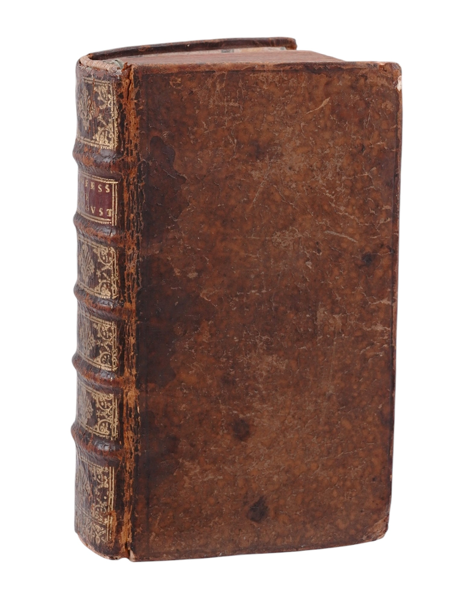 1671 CONFESSIONS OF ST. AUGUSTINE, ROBERT ARNAULD D'ANDILLY (1589-1674), FRENCH TRANSLATION: 'Confessions of St. Augustine' is one of the most influential and important Christian works in history and is widely considered to be the first Western autobiography. The book details Augstine's life,