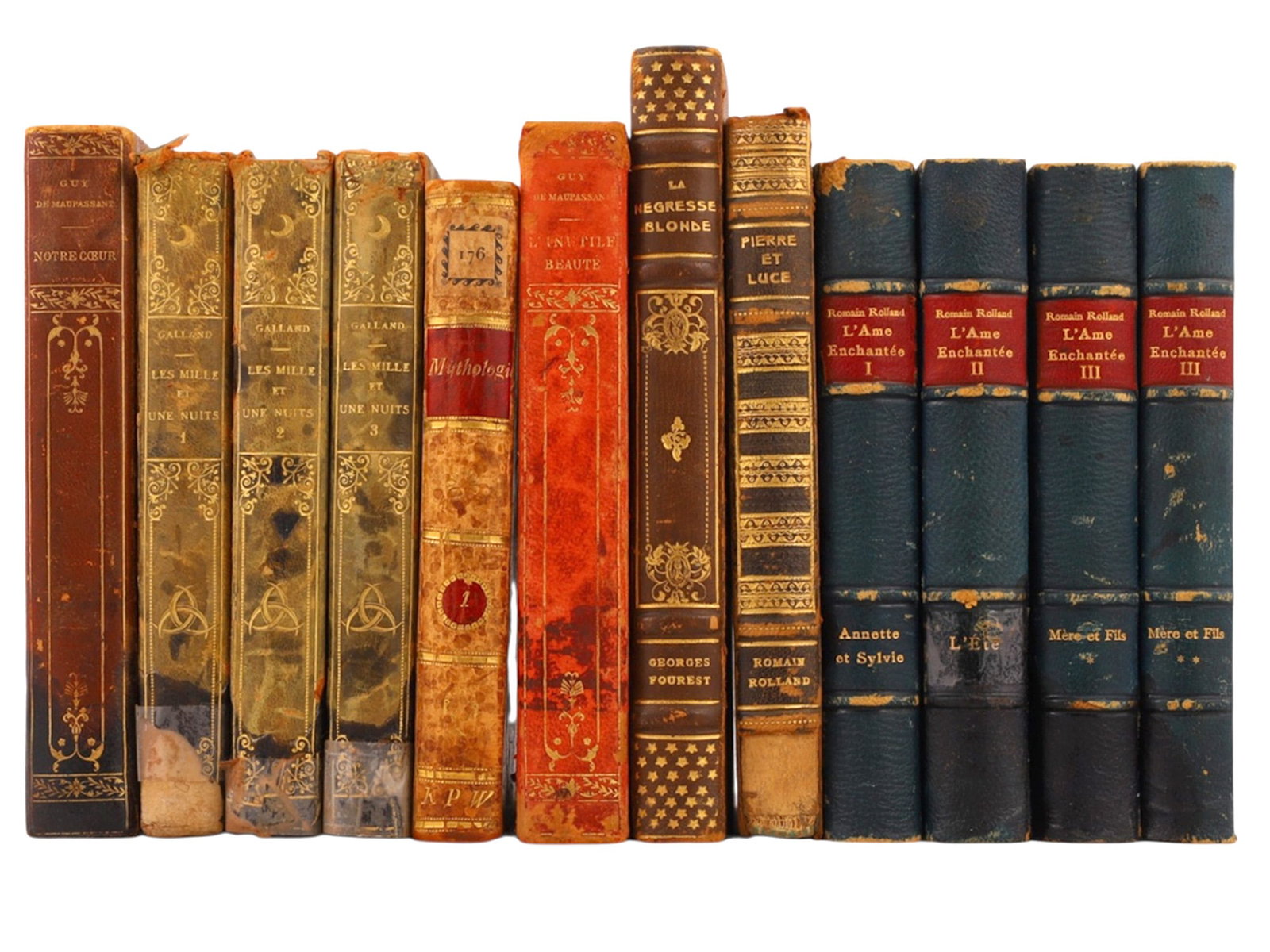 A COLLECTION OF 12 FRENCH LANGUAGE BOOKS, LITERATURE, MYTHOLOGY (1 of 4)
