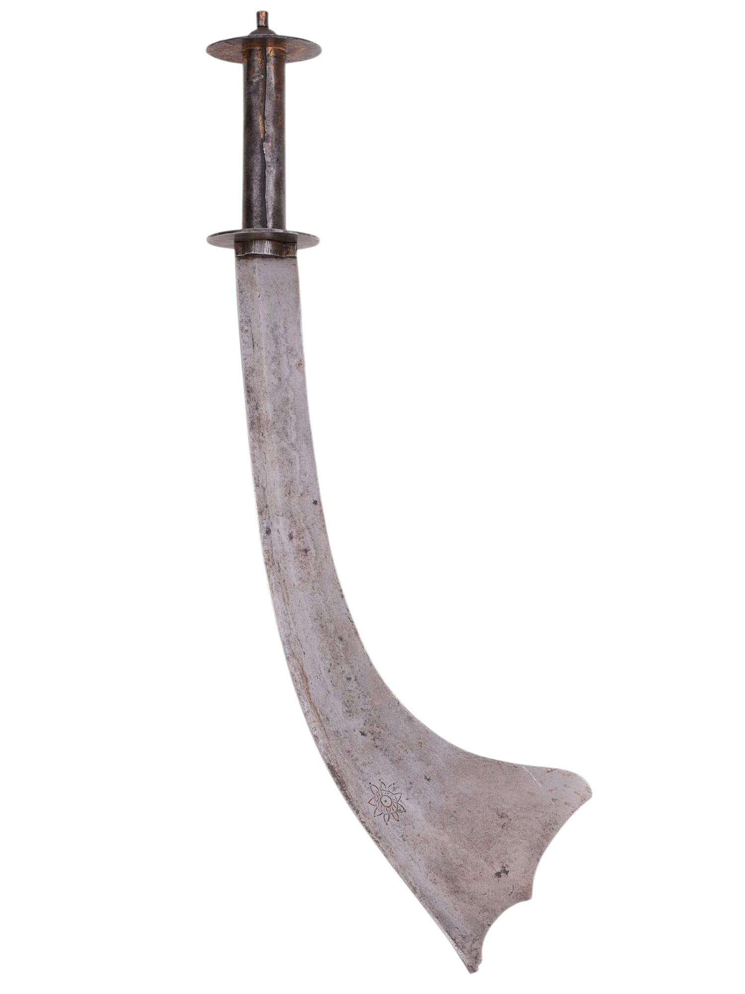 A NEPALI KORA SWORD, 18TH OR 19TH CENTURY: A Nepalese kora sword, one of the traditional weapons of the Nepali peoples, second in fame only to the kukri which is now used throughout the world. This example was likely produced some time between