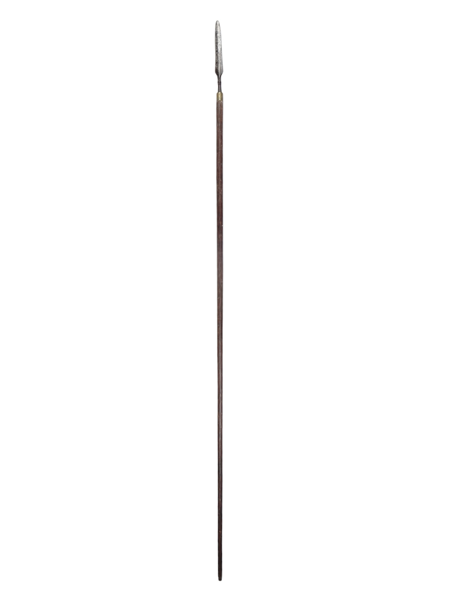 AN INDONESIAN JAVA OR BORNEO TOMBOK SPEAR (1 of 3)