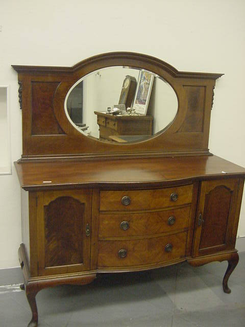 199 Beautiful Antique Queen Anne Dresser W Mirror Dec 10 2005