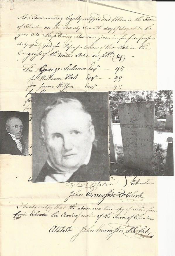 Chester, NH, Tally; People Who Voted for Washington: In 1810, there were two main political parties in America – the Federalists, who favored a strong central government and a broader interpretation of the U.S. Constitution, and the Democratic-Republi