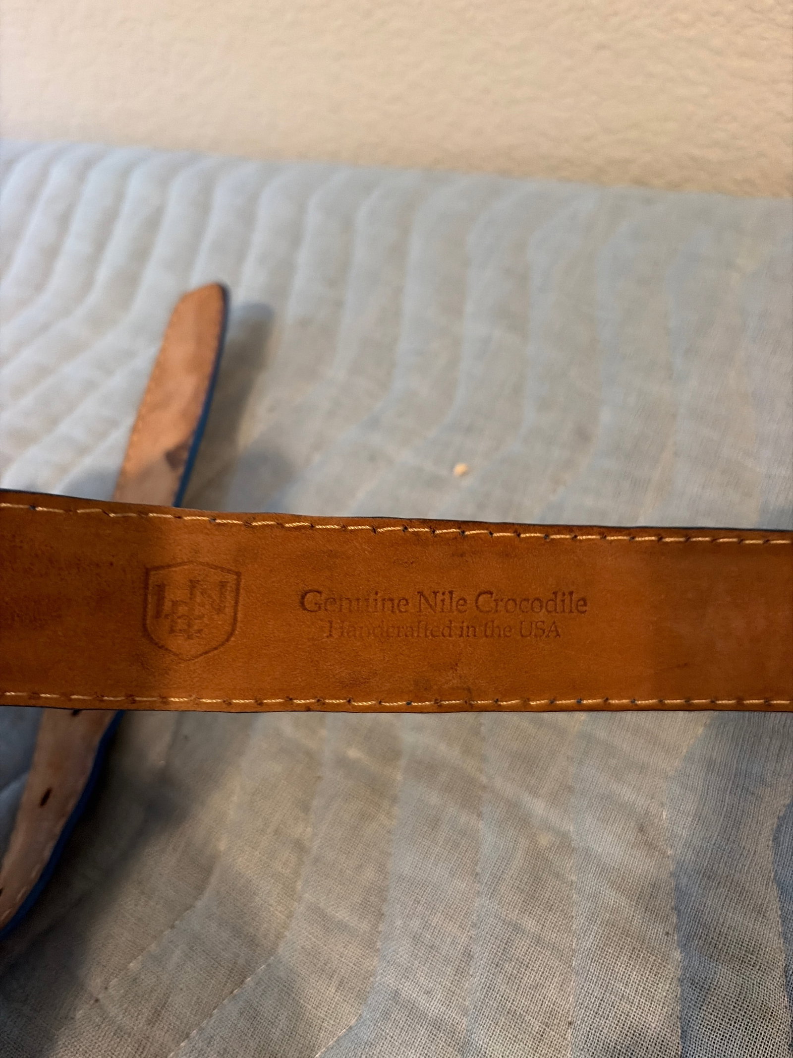 LEN genuine Nile crocodile 34 belt - 2