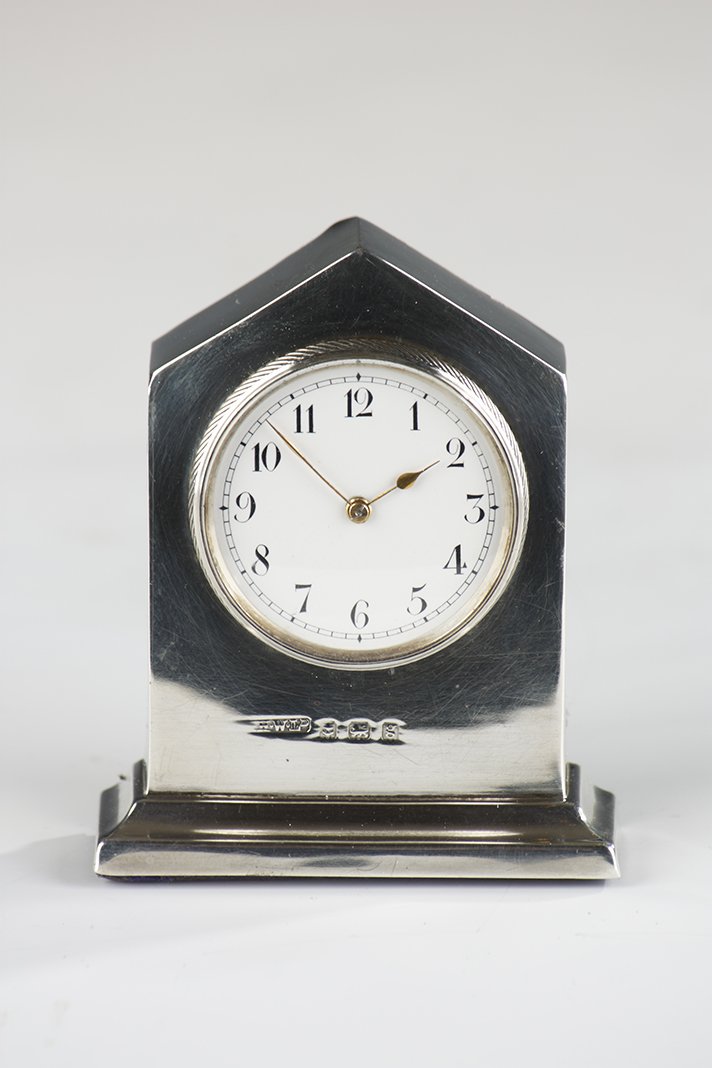 Early English Silver Carriage Clock in its Case (1 of 3)
