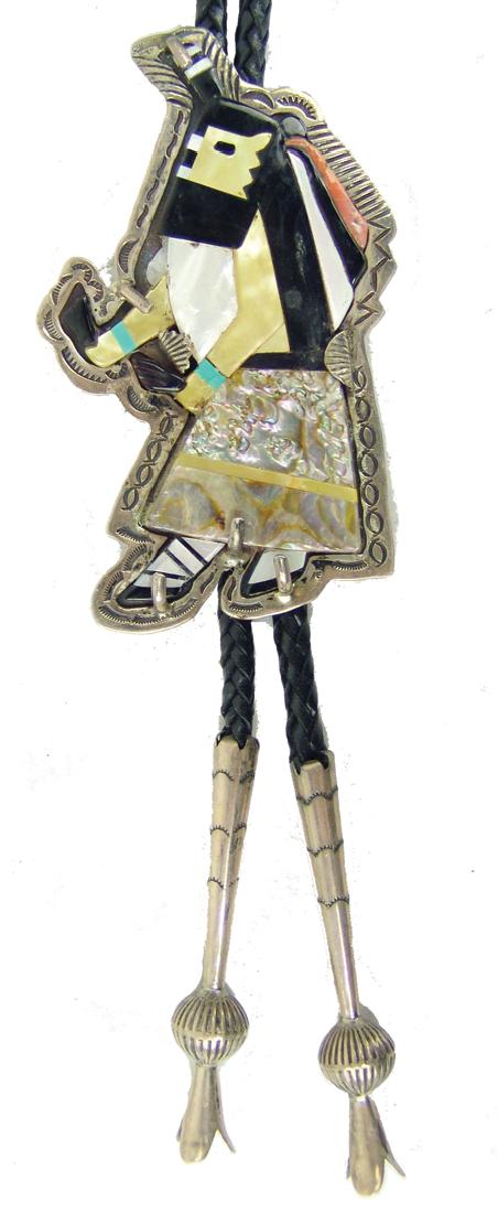 Zuni Inlay Bolo Tie (1 of 7)