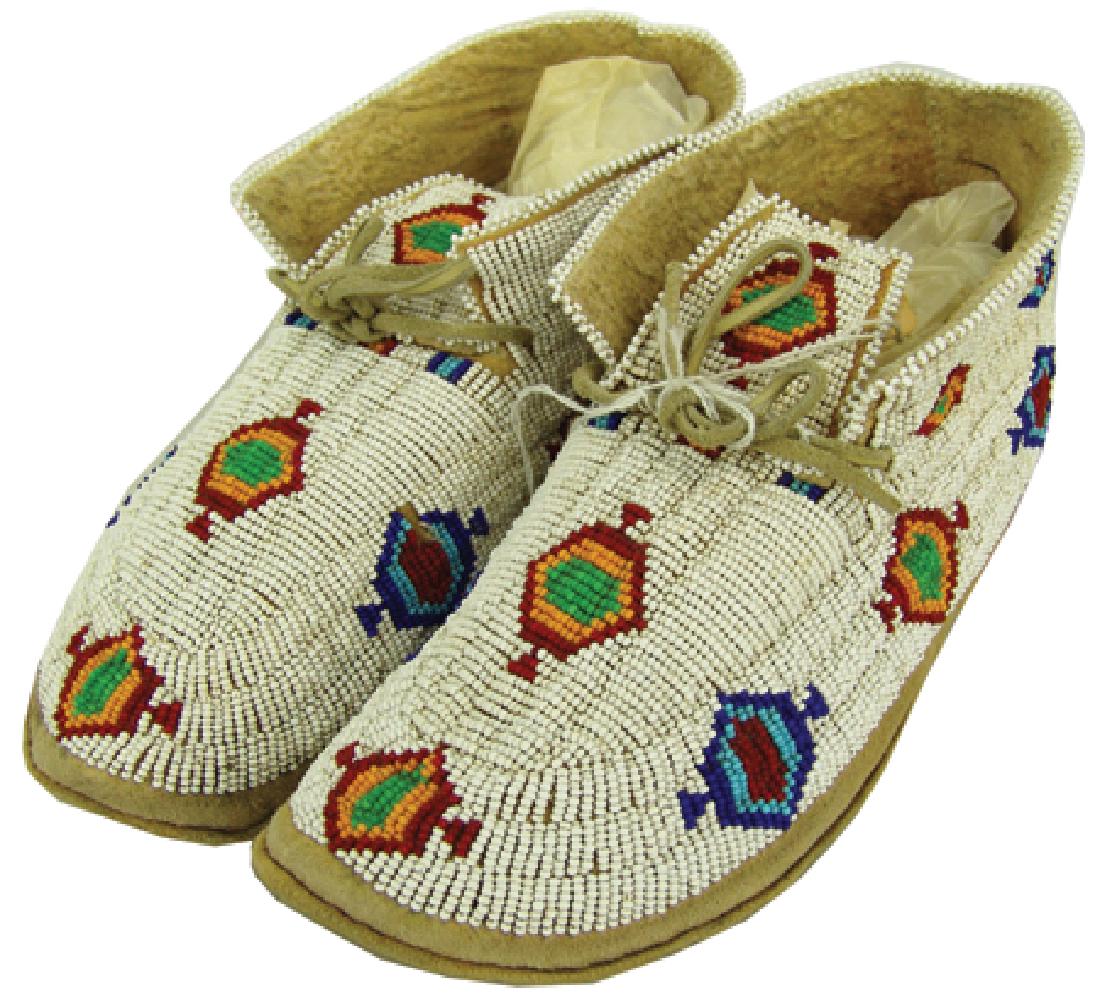 Northern Cheyenne Beaded Moccasins (1 of 8)