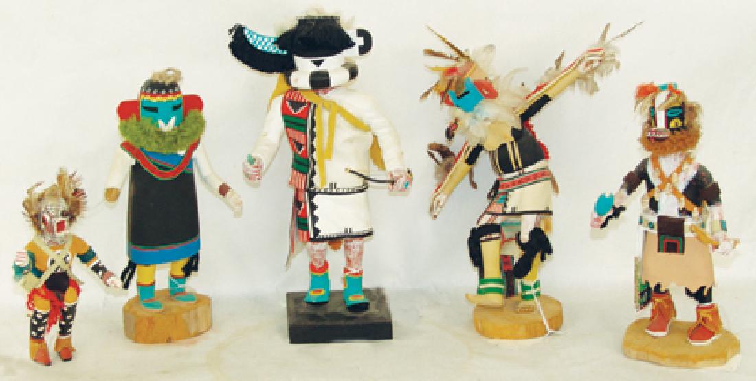 5 Kachina Carvings (1 of 7)