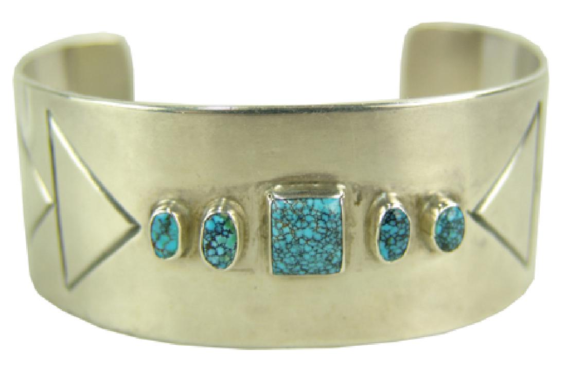 All-Silver Cuff Bracelet (1 of 5)