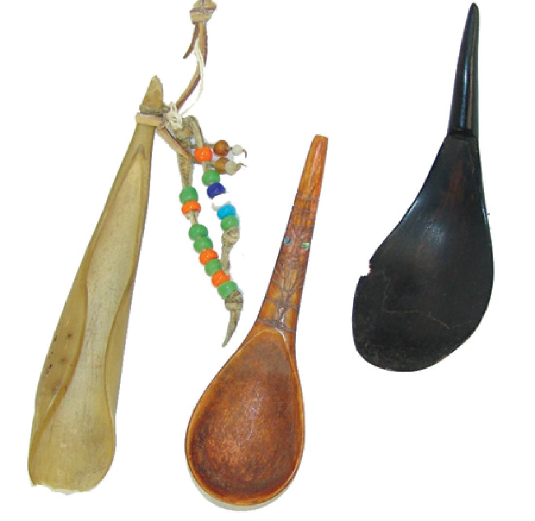 3 Antique Horn Spoons (1 of 8)