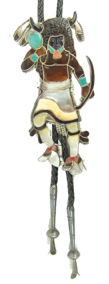 Zuni Inlay Bolo Tie - Virgil & Shirley Benn (1 of 7)