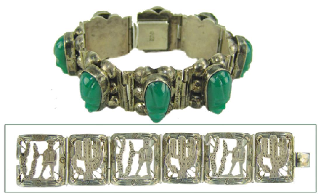 2 Mexican Silver Bracelets (1 of 15)