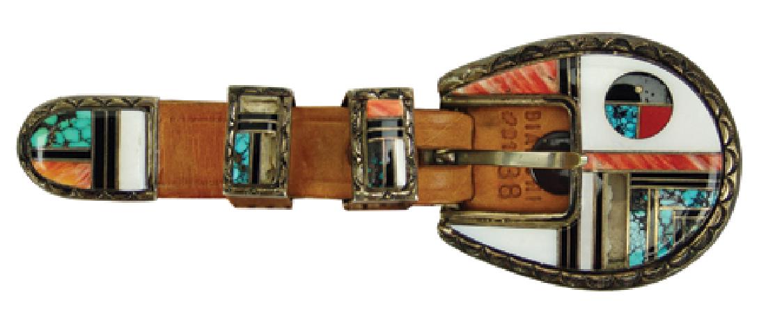 Zuni Inlay Buckle Set (1 of 9)