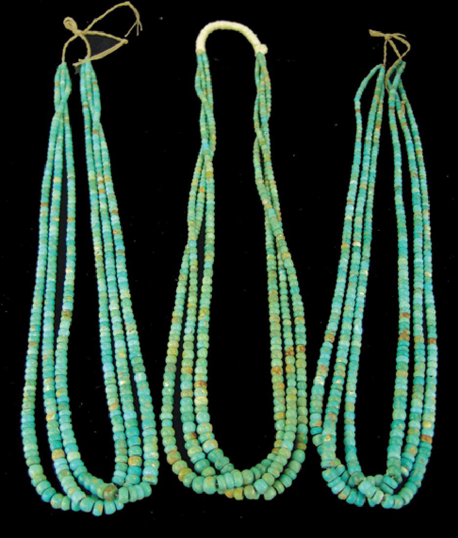 3 Turquoise Bead Necklaces (1 of 12)