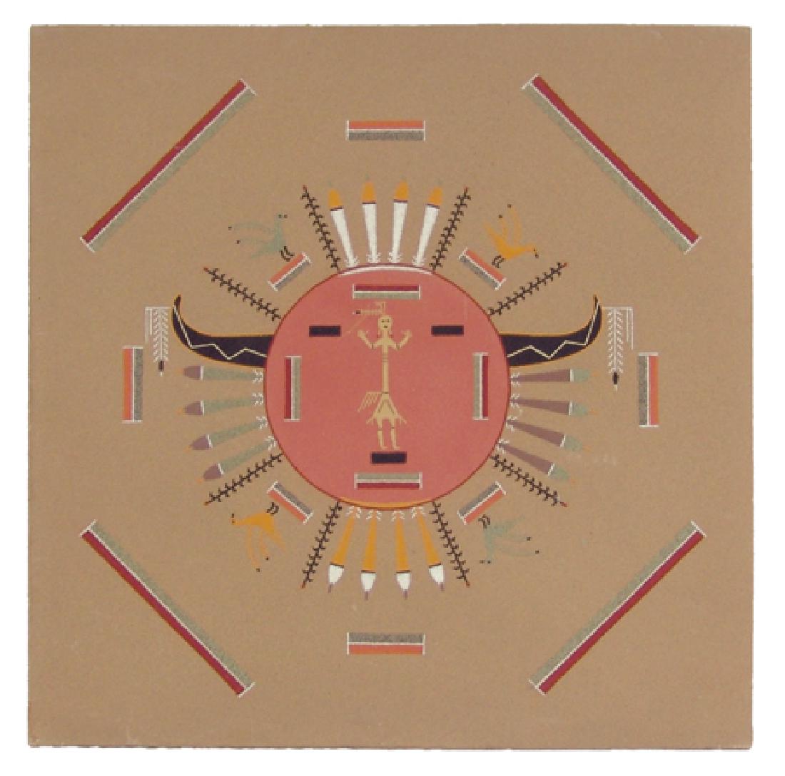 Navajo Sand Painting - Nelson Lewis (1 of 4)