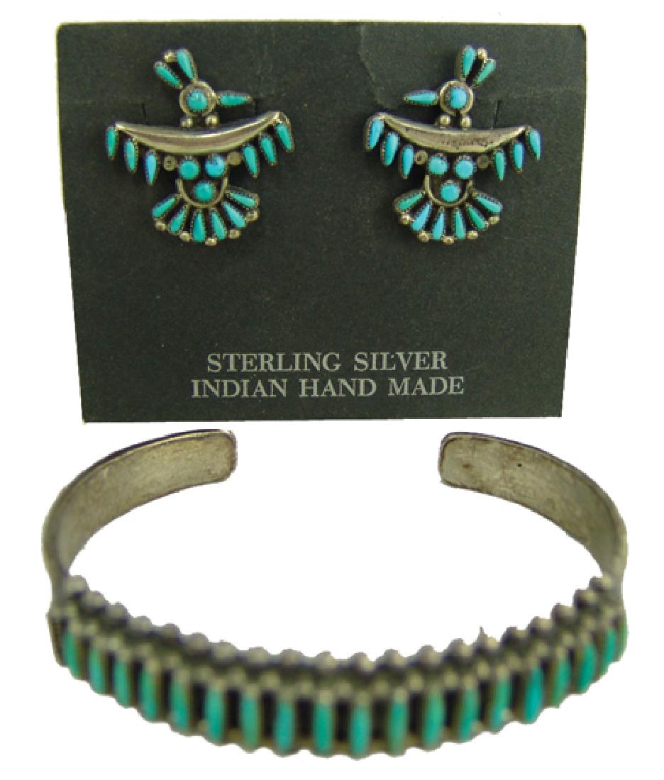 Zuni Bracelet & Earrings (1 of 6)