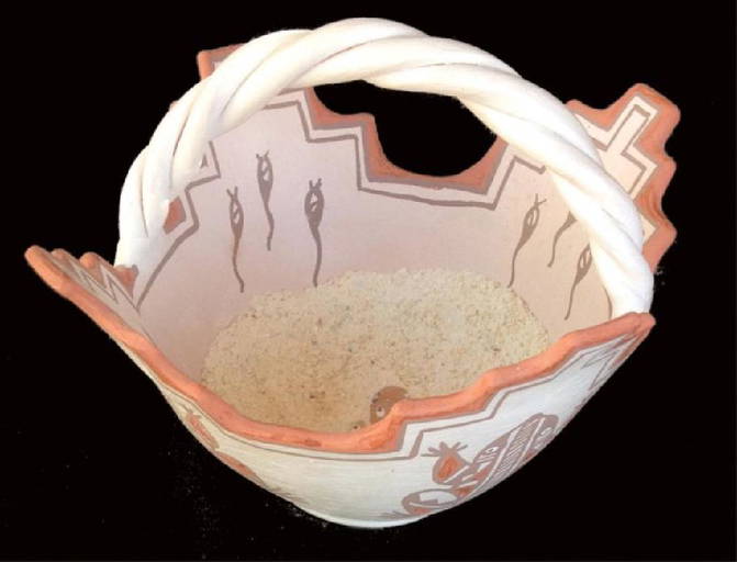 Zuni Pottery "basket" Margie Chavez
