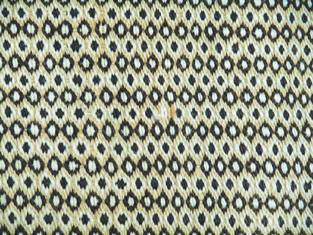 Navajo Rug/Weaving: Classic double weave, double twill, double saddle blanket but done in a much finer weave. Very good condition, minor edge erosion.Mid 1900s34" x 56"