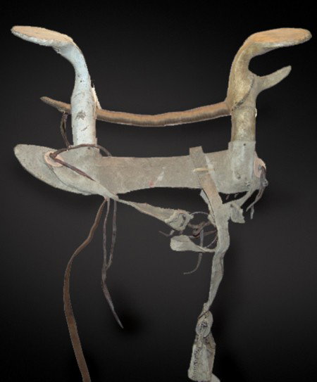 Crow Saddle: A slightly larger version of the above. Size: 14" x 26" Circa: Early-mid 1900s