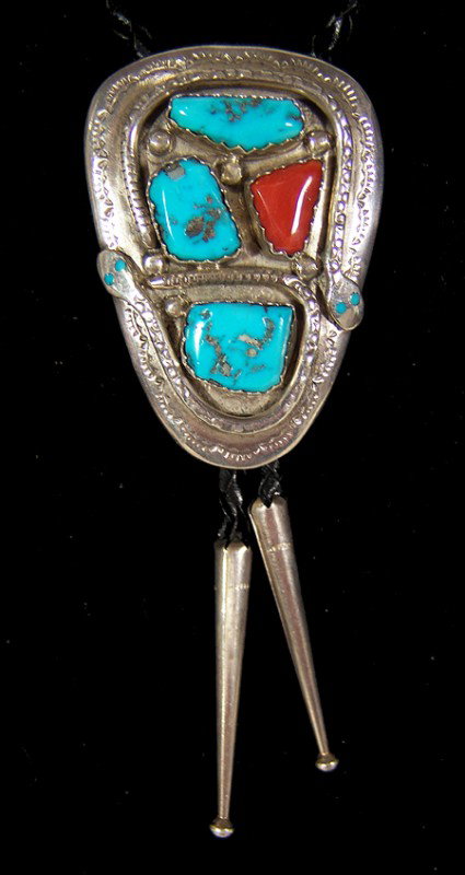 Navajo Bolo Tie- Effie Calavaza
