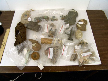 Box Lot of Indian Material: Various ages, Box lot of miscellaneous Indian material; stones, beads, etc. Various