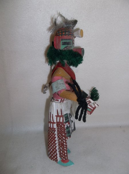 Hopi Katsina Carving: Vintage Hopi hand carved and painted katsina doll. Very good used condition. Circa: Mid 1900s Size: 10-1/2" tall