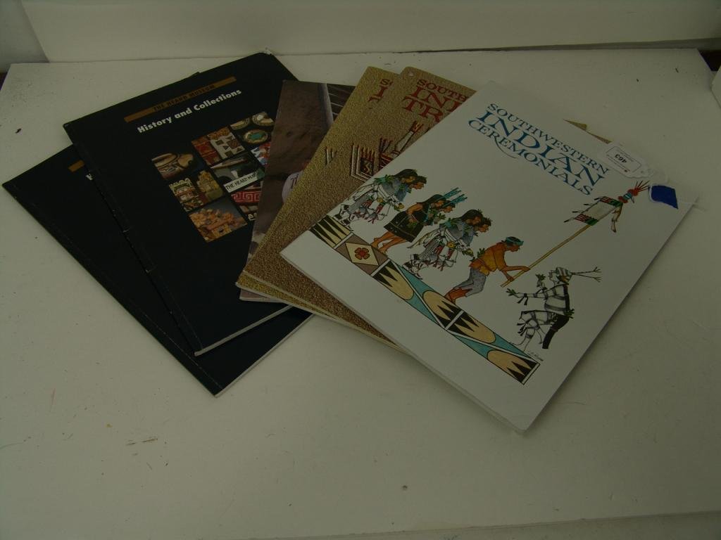 6 Indian Subject Books: 6 Southwestern Indian subject material books. (1) Southwestern Indian Ceremonials. 64 pages. 1982. (2 & 3) Southwestern Indian Tribes. 72 pages. 1984. (4) Eight Northern Indian Pueblos. 2000 Visitors 